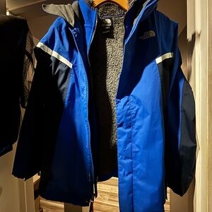 The North Face Royal Blue and Charcoal Jacket